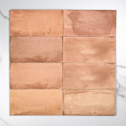 Xabia Salmon Matt 115x231mm top view