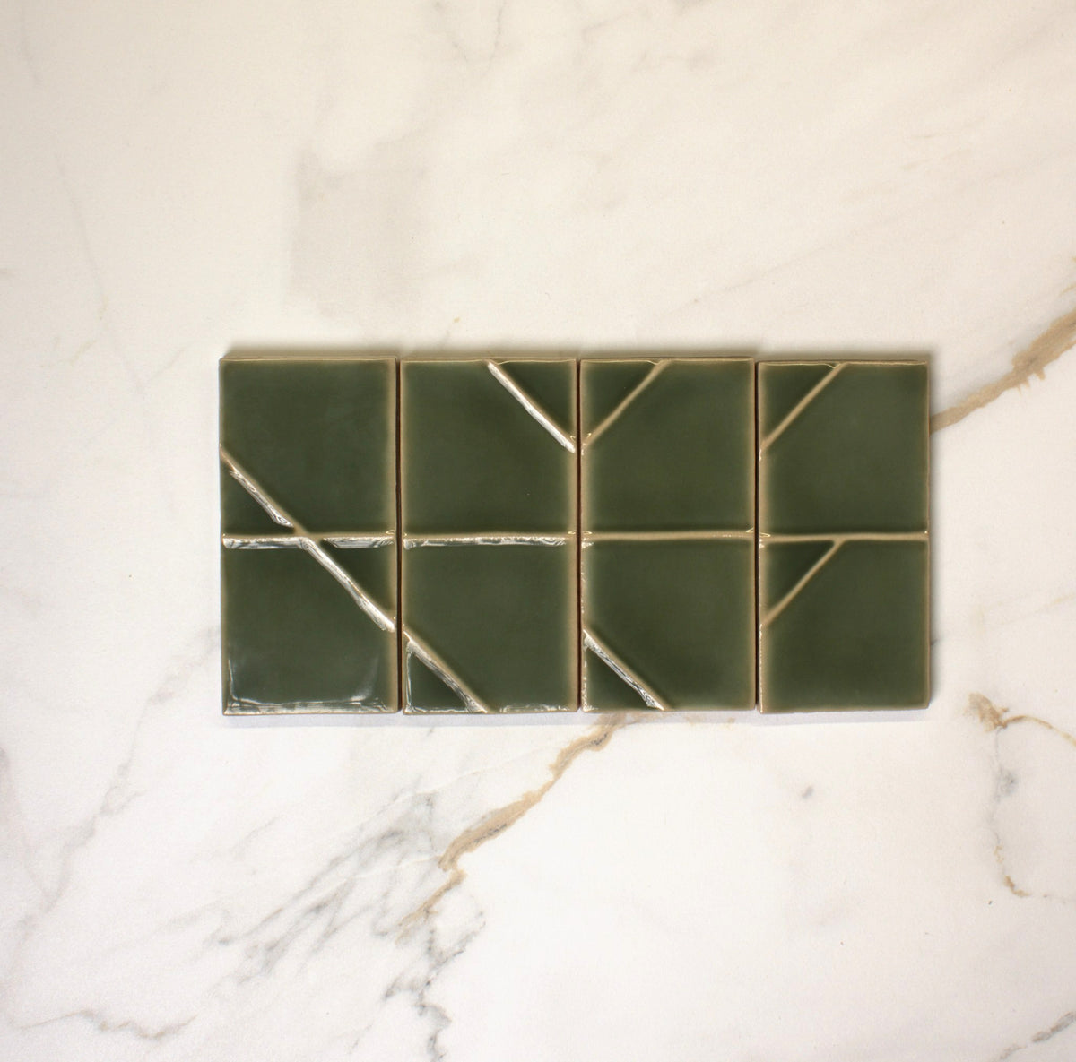 yoko origami moss gloss 62 5x125mm top view